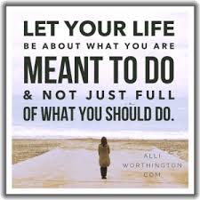 let your life